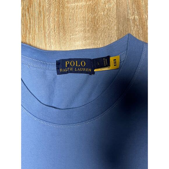 Polo Ralph Lauren Casual Crew Neck Short Sleeve T Shirt Mens Size Large L Blue - Picture 2 of 4